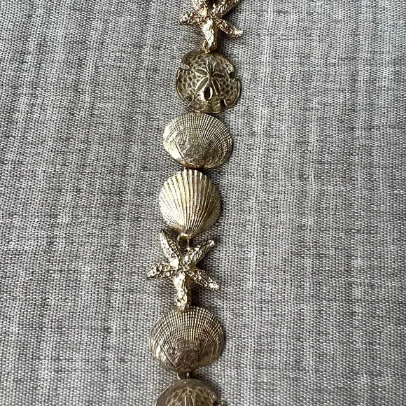 Sterling silver seashells bracelet - Picture 3 of 4